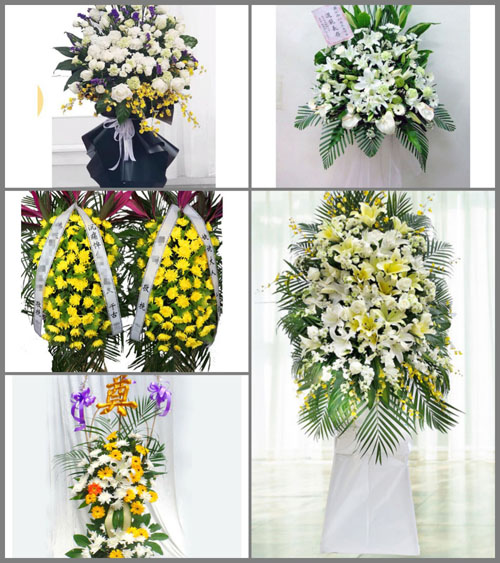 福建龙岩永定区高头乡白事花篮预定